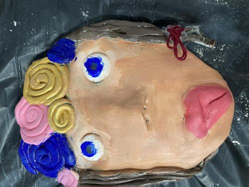 Clay creation - girls face